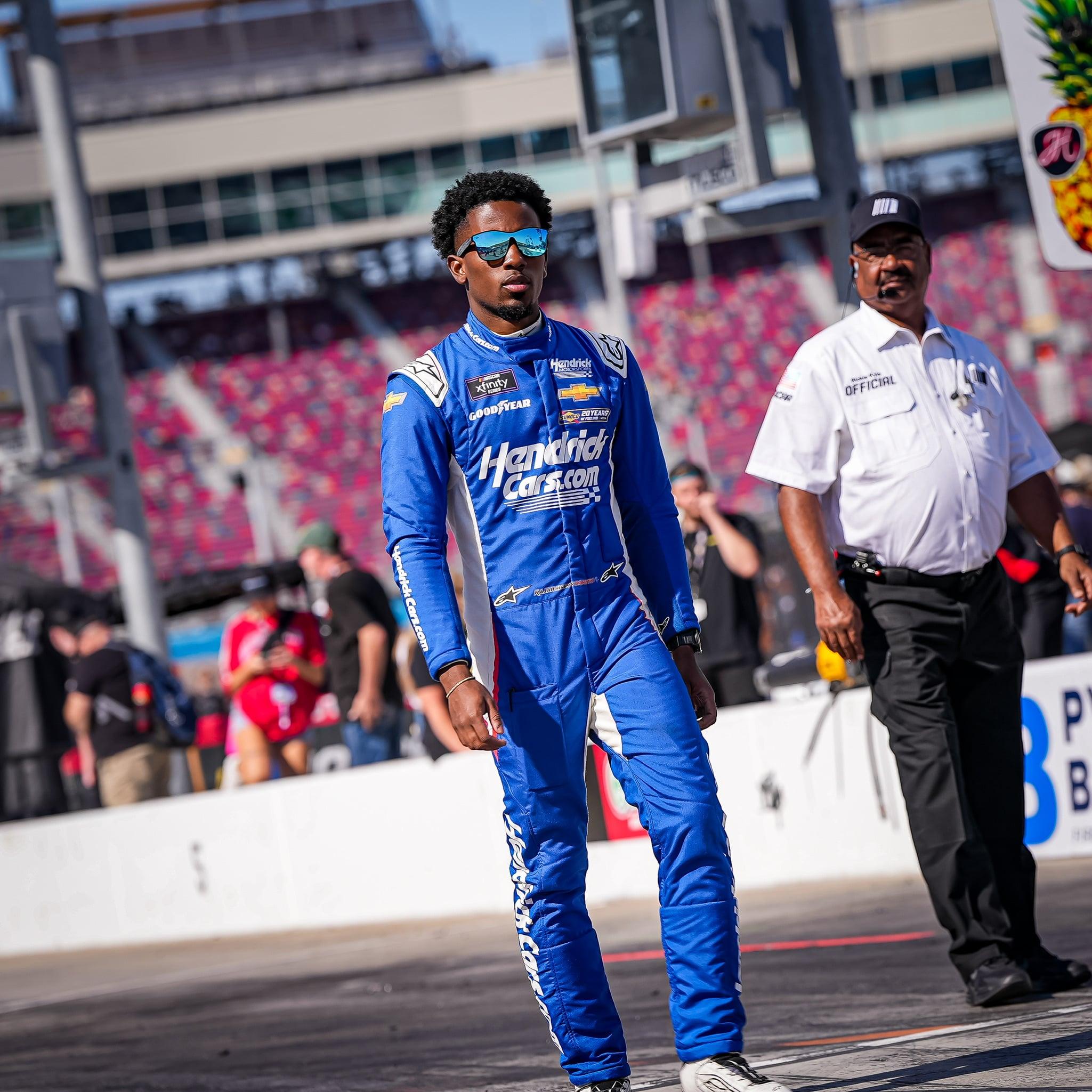 NASCAR driver Rajah Caruth