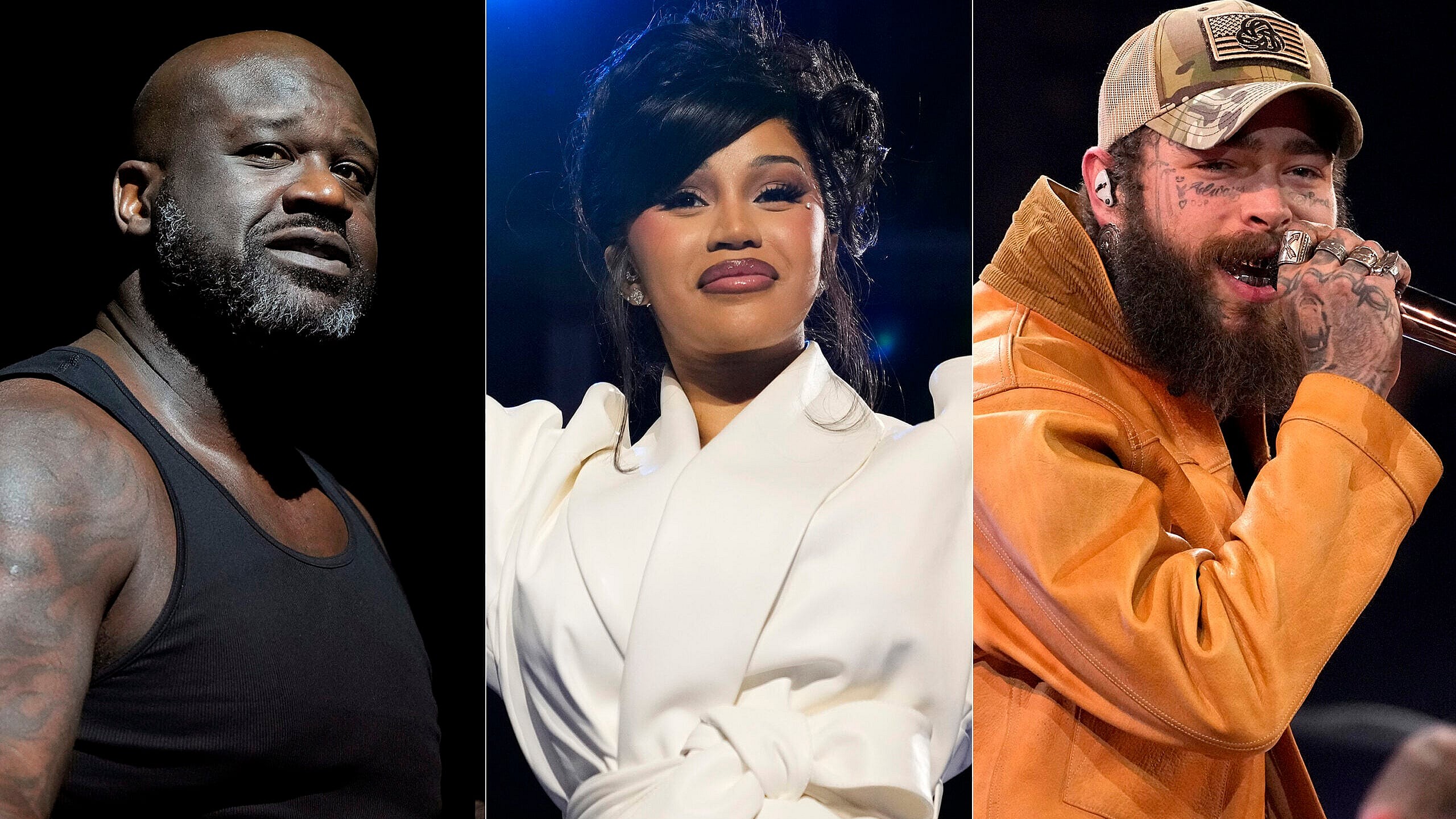 Shaquille O'Neal, Cardi B, Flavor Flav, Shaboozey, Muni Long, Super Bowl 2025, Super Bowl LIX, theGrio.com