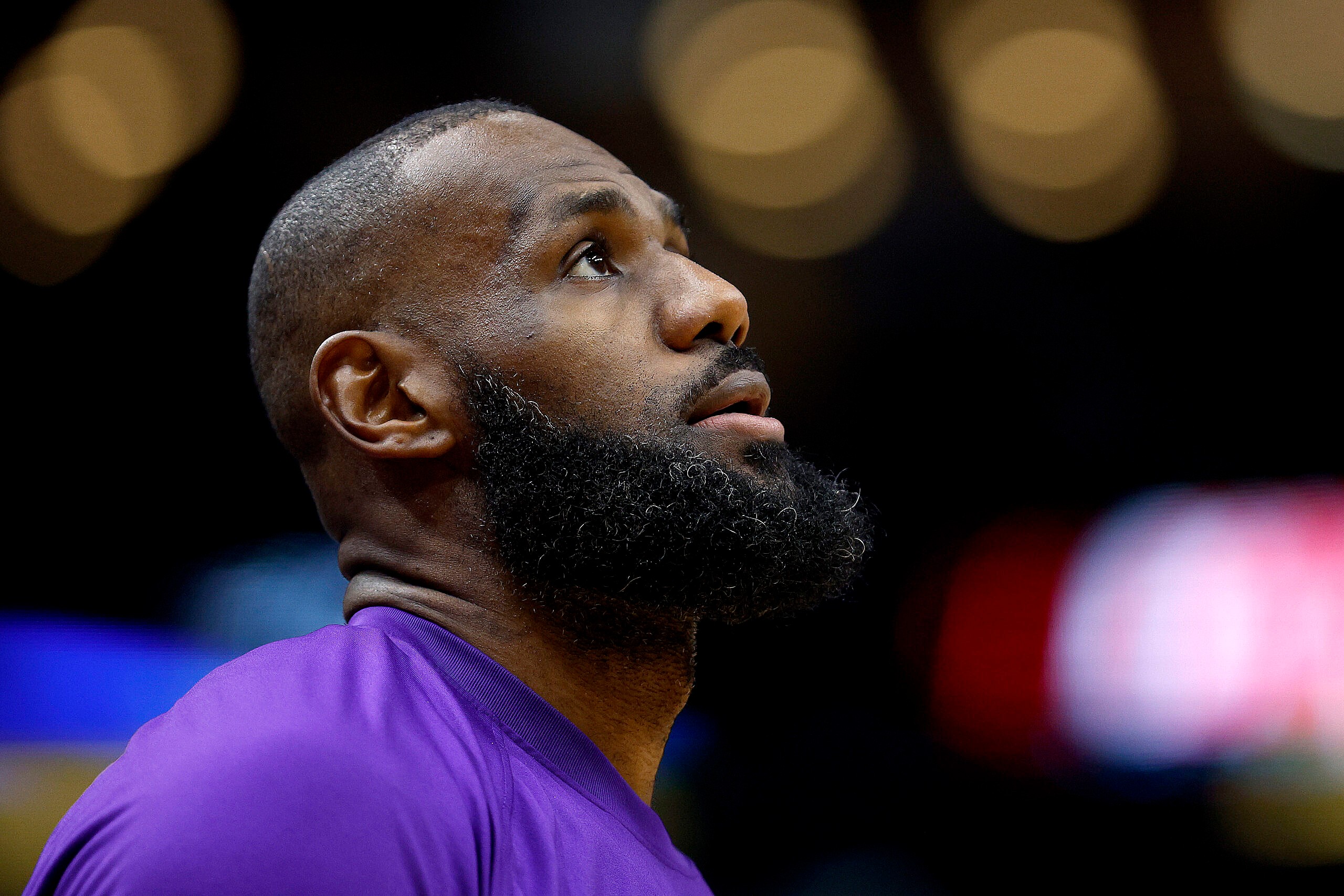 LeBron James of the Los Angeles Lakers