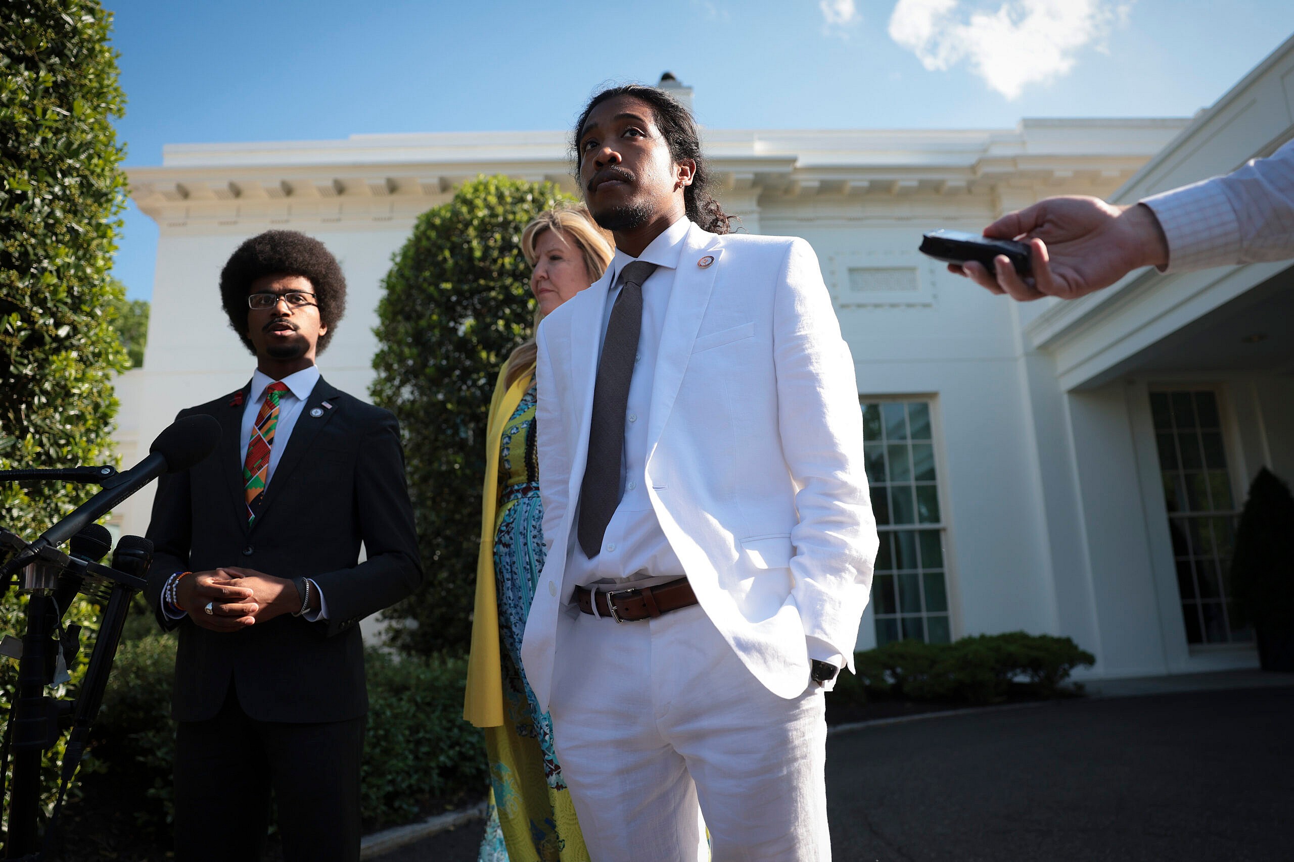 Tennessee state Rep. Justin Pearson, state Rep. Gloria Johnson and state Rep. Justin Jones