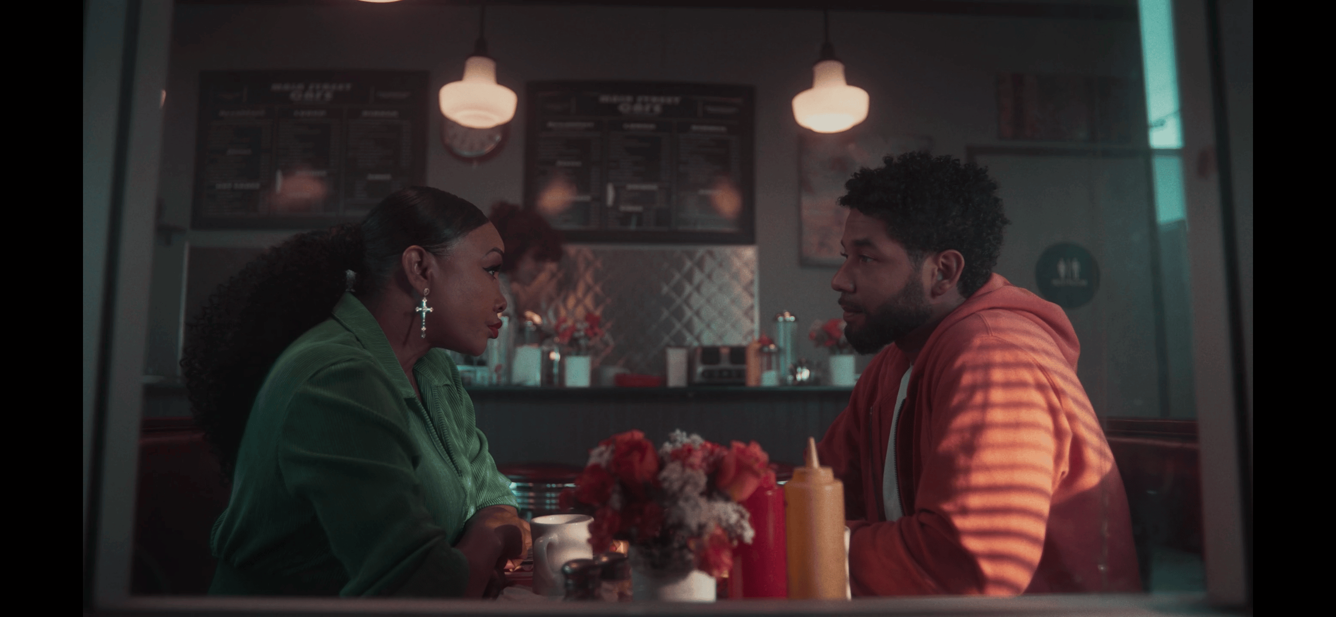 Actors Vivica A. Fox and Jussie Smollett in “The Lost Holliday”