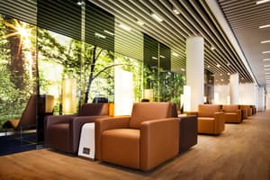 Lufthansa Senator Lounge in Frankfurt Germany. 