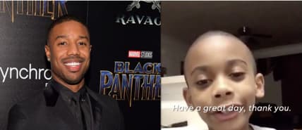 Michael B. Jordan surprises little boy with video message. thegrio.com