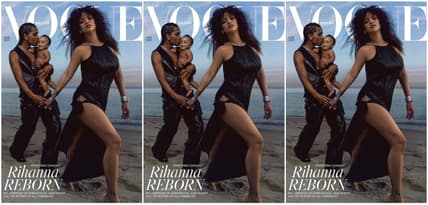 rihanna A$AP British Vogue, rihanna baby, rihanna A$AP Rocky, rihanna pregnancy, rihanna pregnant, rihanna pregnant super bowl, Rihanna A$AP family, British Vogue, theGrio.com