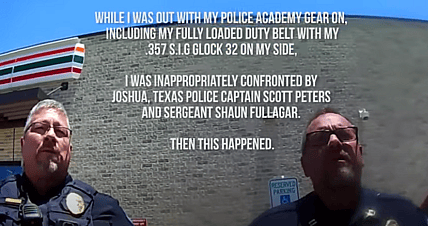 Black recent police academy grad says Texas officers racially profiled him,