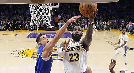 Denver Nuggets forward Michael Porter Jr. and Los Angeles Lakers forward LeBron James