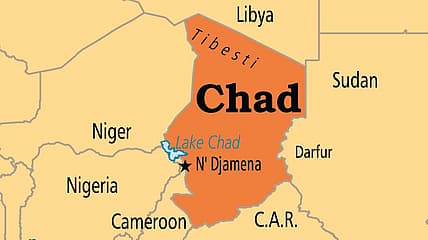 Chad map thegrio.com