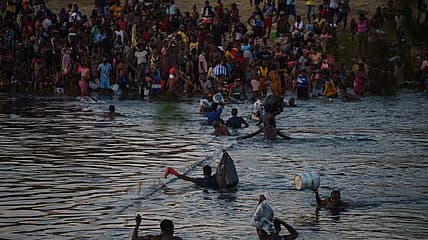 Haitians at Texas border, theGrio.com