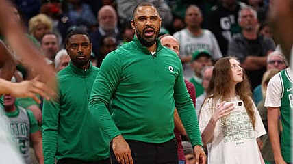 Head coach Ime Udoka of the Boston Celtics
