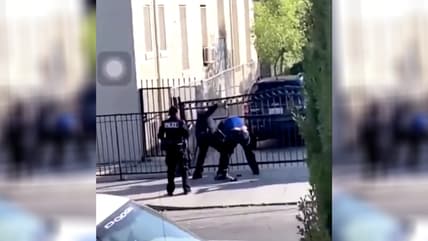 LAPD officer beats up Black Man theGrio.com