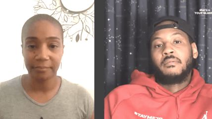 Tiffany Haddish and Carmelo Anthony theGrio.com