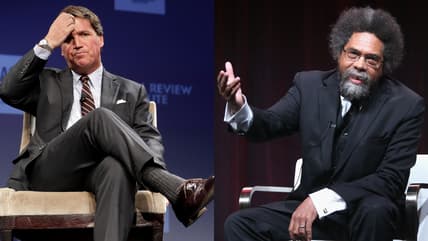 Tucker Carlson Cornel West www.thegrio.com