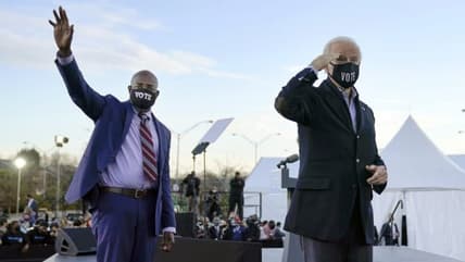 President Joe Biden, Raphael Warnock, Atlanta
