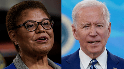 Rep. Karen Bass and President Joe Biden