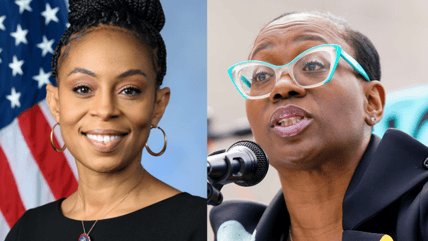 U.S. Representative Shontel Brown and challenger Nina Turner