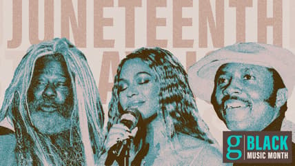 Musicians George Clinton, Beyonce and Donny Hathaway