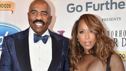 Steve and Marjorie Harvey marriage, Steve and Marjorie Harvey anniversary, Steve Harvey marriage, Steve Harvey, Marjorie Harvey, Black celebrity couples, Black famous couples, Black wedding anniversaries, Lake Como, Italy, theGrio.com