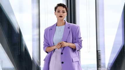 Actor Nathalie Emmanuel of "Arthur the King"