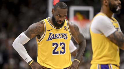 LeBron James of the Los Angeles Lakers