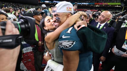 Jalen Hurts, Bryonna Burrows, Jalen Hurts girlfriend, Jalen Hurts fiancée, Jalen Hurts wife, Super Bowl LIX, Black celebrity couples, Black celebrity relationships, Celebrity engagements, theGrio.com