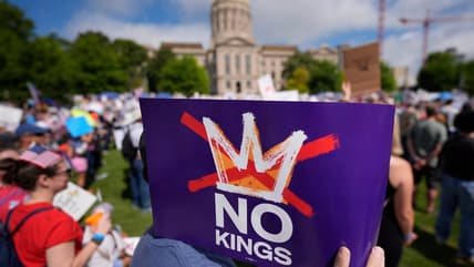 Anti-Trump protests, No Kings demonstration, Trump protest 2025, U.S. political protests, Pro-democracy rally, Immigration rights protest, Trump prade protest, Trump No Kings, Trump military parade, trump birthday theGrio.com