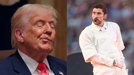 Trump Bad Bunny Super Bowl halftime show, thegrio.com