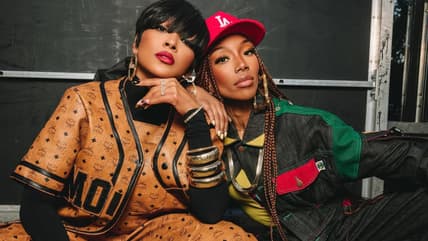 Brandy Roots Picnic performance, Monica joins Brandy on stage, Brandy Cross Colours outfit, Brandy Monica ESSENCE Fest 2026, Brandy 1994 rewind, Brandy Kehlani collaboration, Brandy legacy R&B