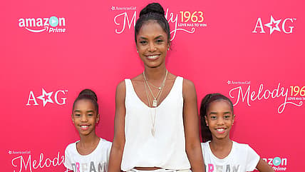 Kim Porter and twins