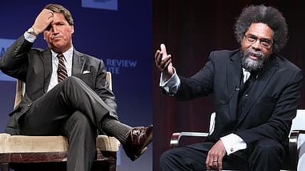 Tucker Carlson Cornel West www.thegrio.com