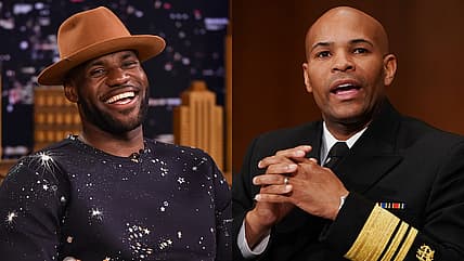 Le Bron James Jerome Adams vaccine thegrio.com
