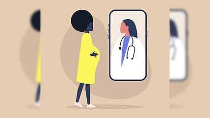 Black pregnant woman x doctor