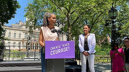NYC mayoral candidate Maya Wiley and AOC