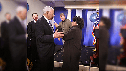 April Ryan interviews Colin Powell