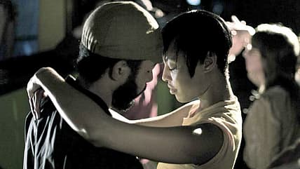 Actors Wyatt Cenac and Tracey Heggins in "Medicine for Melancholy"