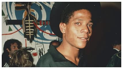 American artist Jean-Michel Basquiat (1960 - 1988), circa 1985. Photo: Rose Hartman/Getty Images theGrio.com