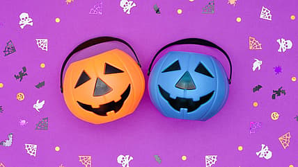 Blue Halloween bucket