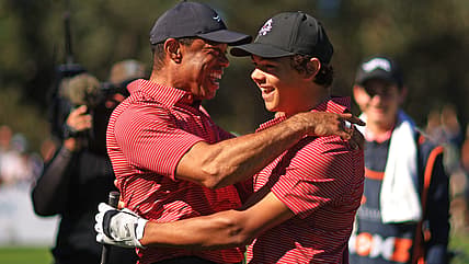 Tiger Woods son, Tiger Woods PNC Championship, Tiger Woods Charlie Woods theGrio.com