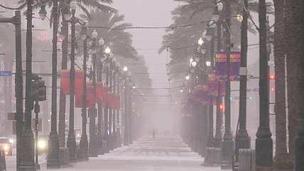 thegrio, deep south, louisana, texas, snow, sleet