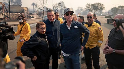Karen Bass, Alex Padilla, Gavin Newsom, California wildfires, theGrio.com