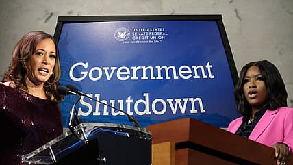 governmenrt shutdown, what does a government shut down mean, Kamala Harris, Jasmine Crockett theGrio.com