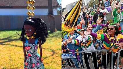 Black doll noose Mardi Gras parade, new orleans, thegrio.com