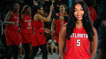 Angel Reese trade, Atlanta Dream press conference, WNBA Angel Reese, Chicago Sky trade, Angel Reese teammates, thegrio.com