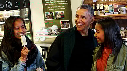 Obama Sasha Malia thegrio.com