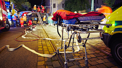 Los Angeles COVID ambulance