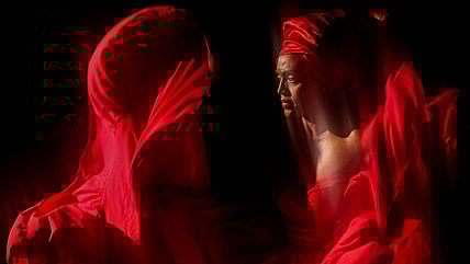 Mar Cruz dances Puerto Rican bomba in the film "Negra, Yo Soy Bella." Director Vashni Korin, Pelua Productions. Tribeca. (Photo by Gabriella Baéz, courtesy of Vashni Korin)