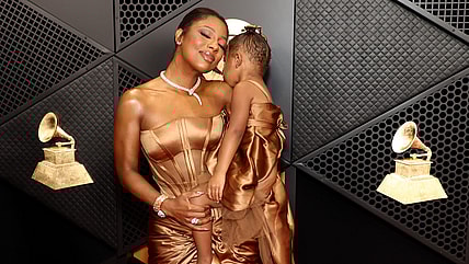 Victoria Monet daughter, Victoria Monet Hazel Monet, Naomi Campbell daughter, Naomi Campbell daughter boss, Keke Palmer son, Victoria Monet Hazel Grammys, Does Naomi Campbell have kids? theGrio.com