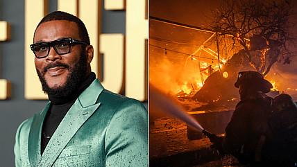 Tyler Perry LA Wildfires, Tyler Perry LA fires, LA fires insurance, LA wildfires insurance,Does insurance cover wildfires in LA?, Tyler Perry calls out insurance companies, Tyler Perry Insurance companies, LA wildfires, LA fires theGrio.com
