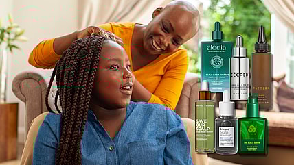 Scalp serums Black hair, Scalp serums, scalp serums protective styles, scalp care Black hair, Scalp care Black women, scalp serum for hair growth, scalp serum for dry scalp, scalp serum for protective styles, protective style scalp care, scalp serum for itchy scalp theGrio.com