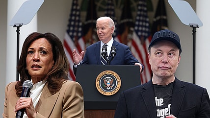 Kamala Harris, Joe Biden, Elon Musk, theGrio.com