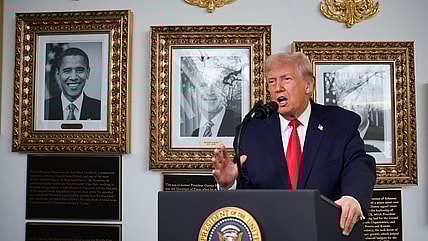 Trump, trump plaques, Trump Presidential Walk of Fame, Presidential Walk of Fame, Obama plaque, Biden plaque theGrio.com